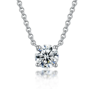 S925 Synthetic Moissanite Diverse Sparkling Charm Necklace Pendant Valentine's Day Lover Gifts for Women