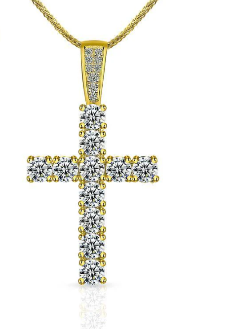 Unisex Classic Cross Pendant Necklace Christmas Gifts for Men Women