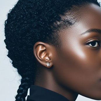 S925 Oval Cut Synthetic Moissanite Stud Earrings Gift For Men Women