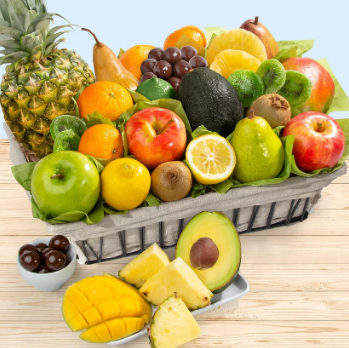 A Gift Inside Tropical Abundance Fruit Basket
