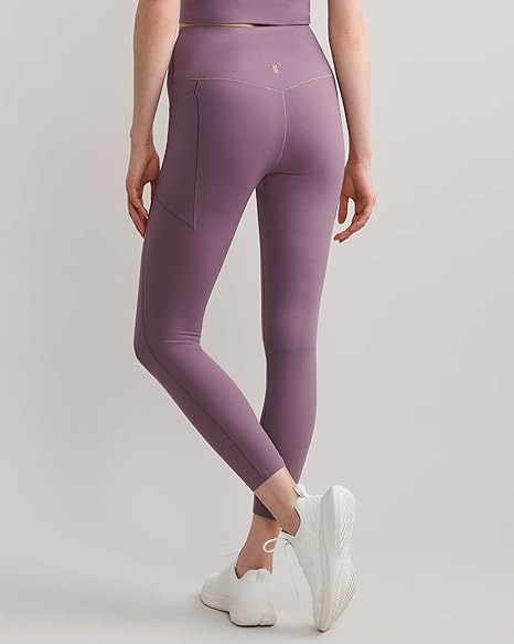 Rhone Women's Leggings with Pocket - Revive 7/8 Workout Leggings for Women - Ultrasoft Yoga Pants - Breathable, 4-Way Stretch