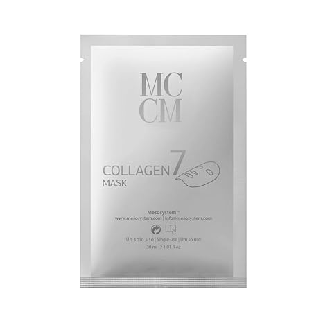 Collagen 7 Mask 6 Pack - Hyaluronic Acid, Olive Oil, Tetrapeptide for Moisturizing, Lifting Effect and Revitalization of All Skin Types