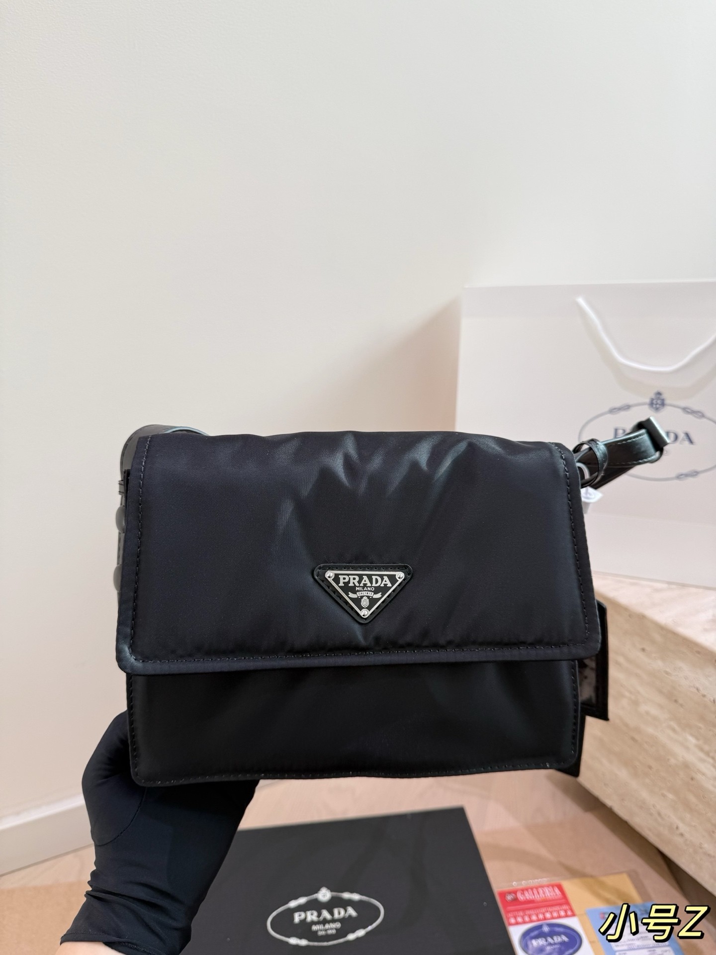 Prada Traveller Small Quilted Recycled Nylon Shoulder Bag