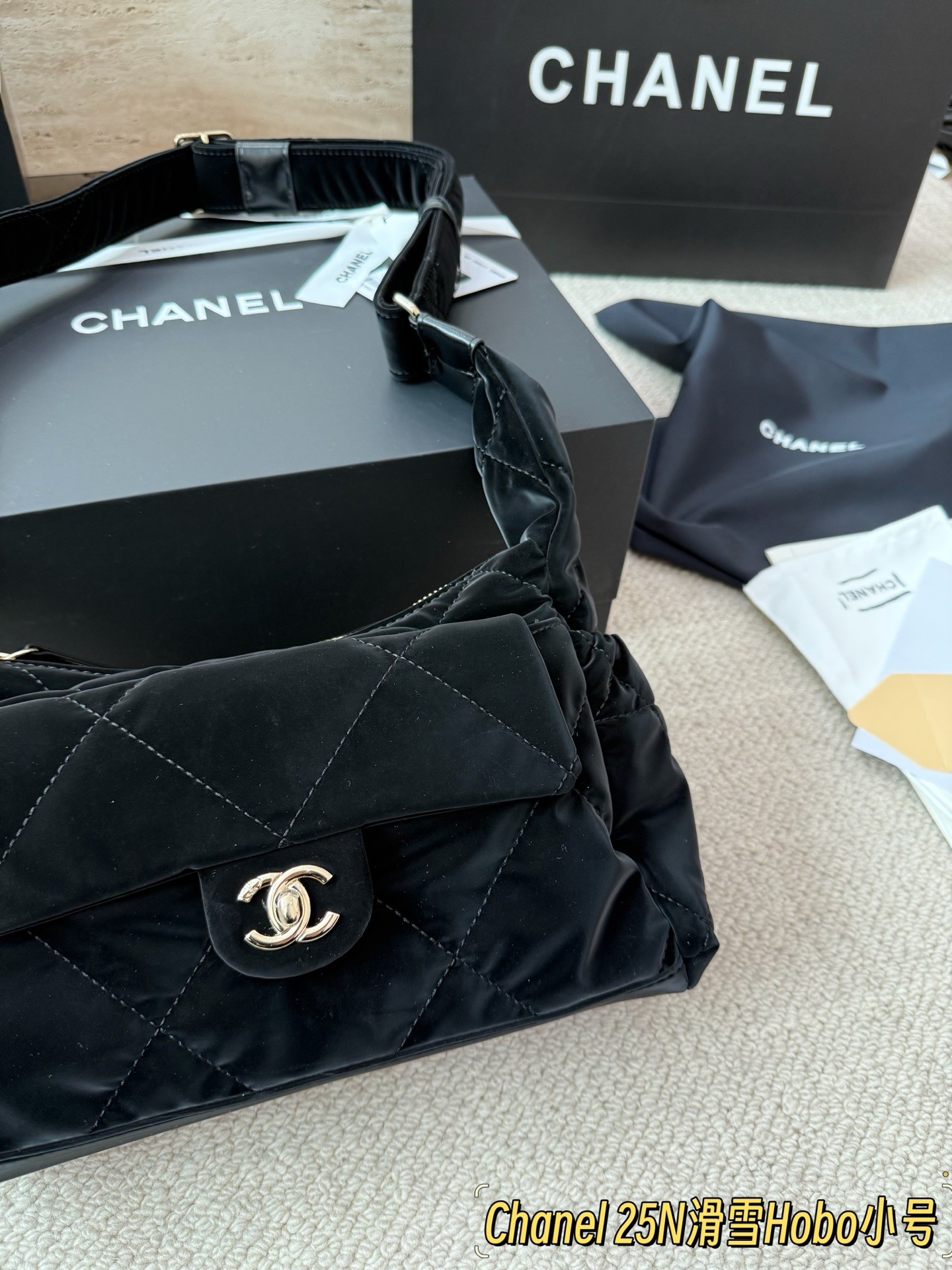 Chanel 25N Coco Neige Hobo