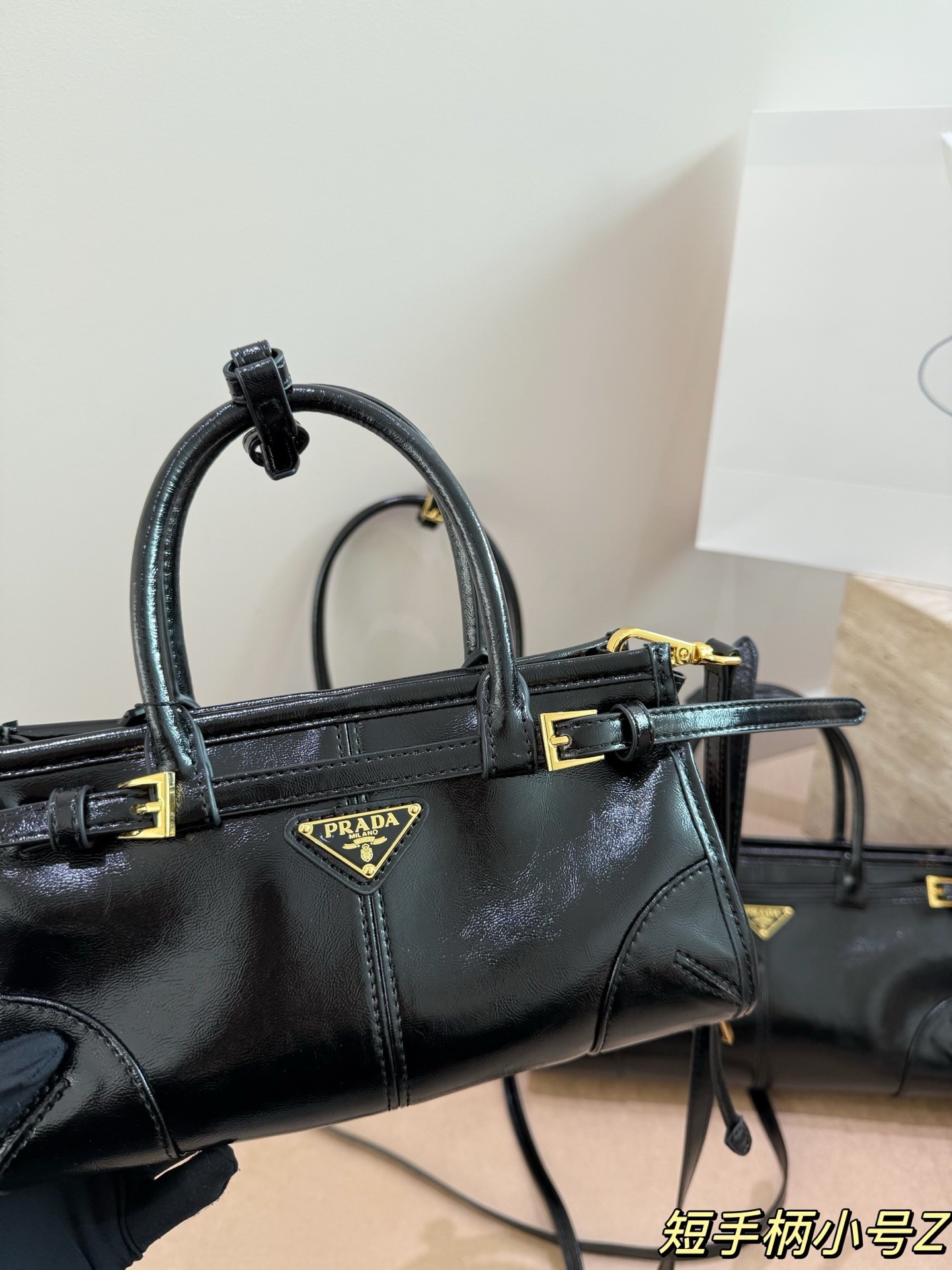 Prada Bonnie Mini Leather Handbag