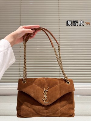 Mini sac à main en daim Yves Saint Laurent Puffer