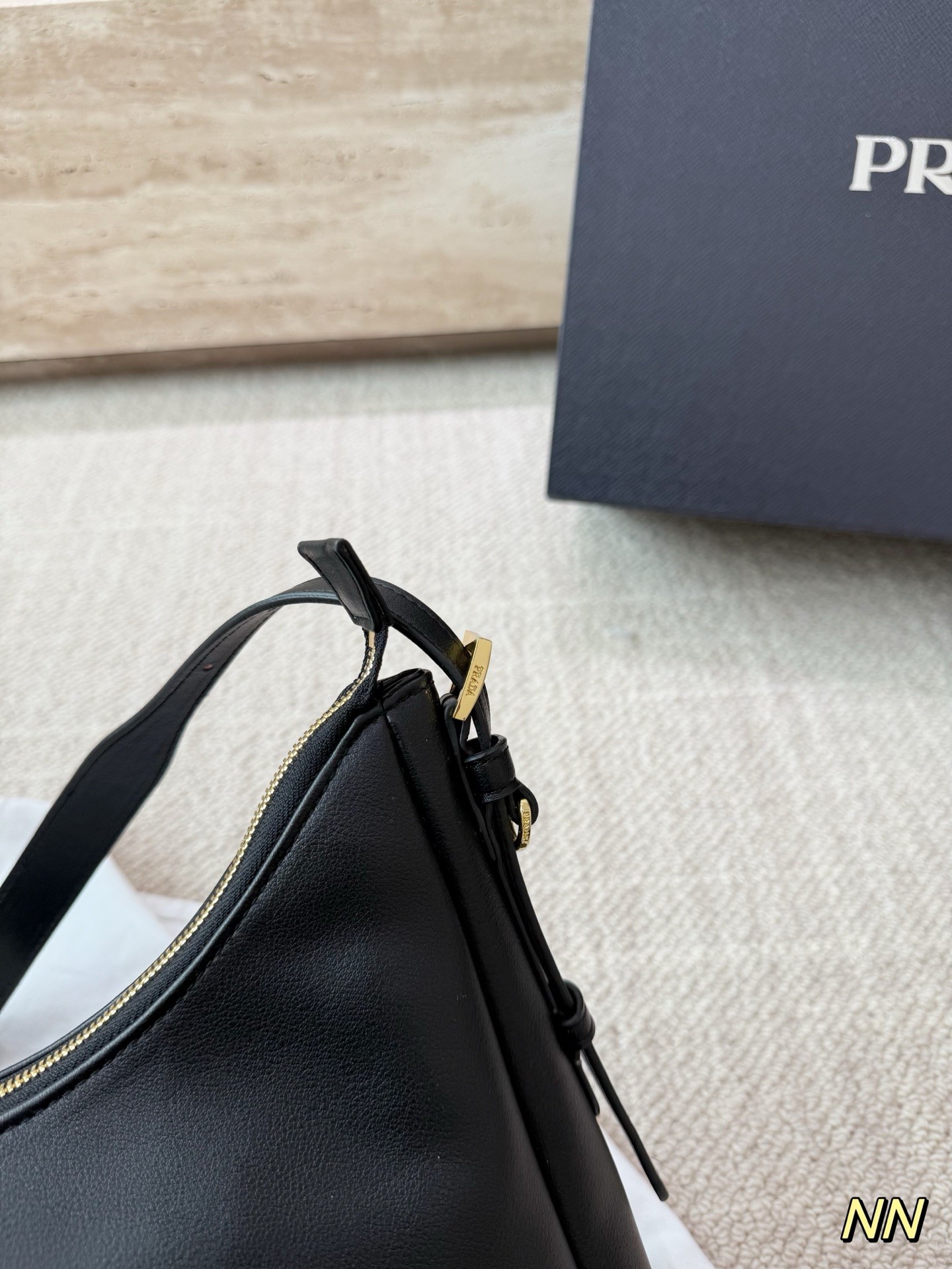 (Prada) Aimée Medium Leather Shoulder Bag