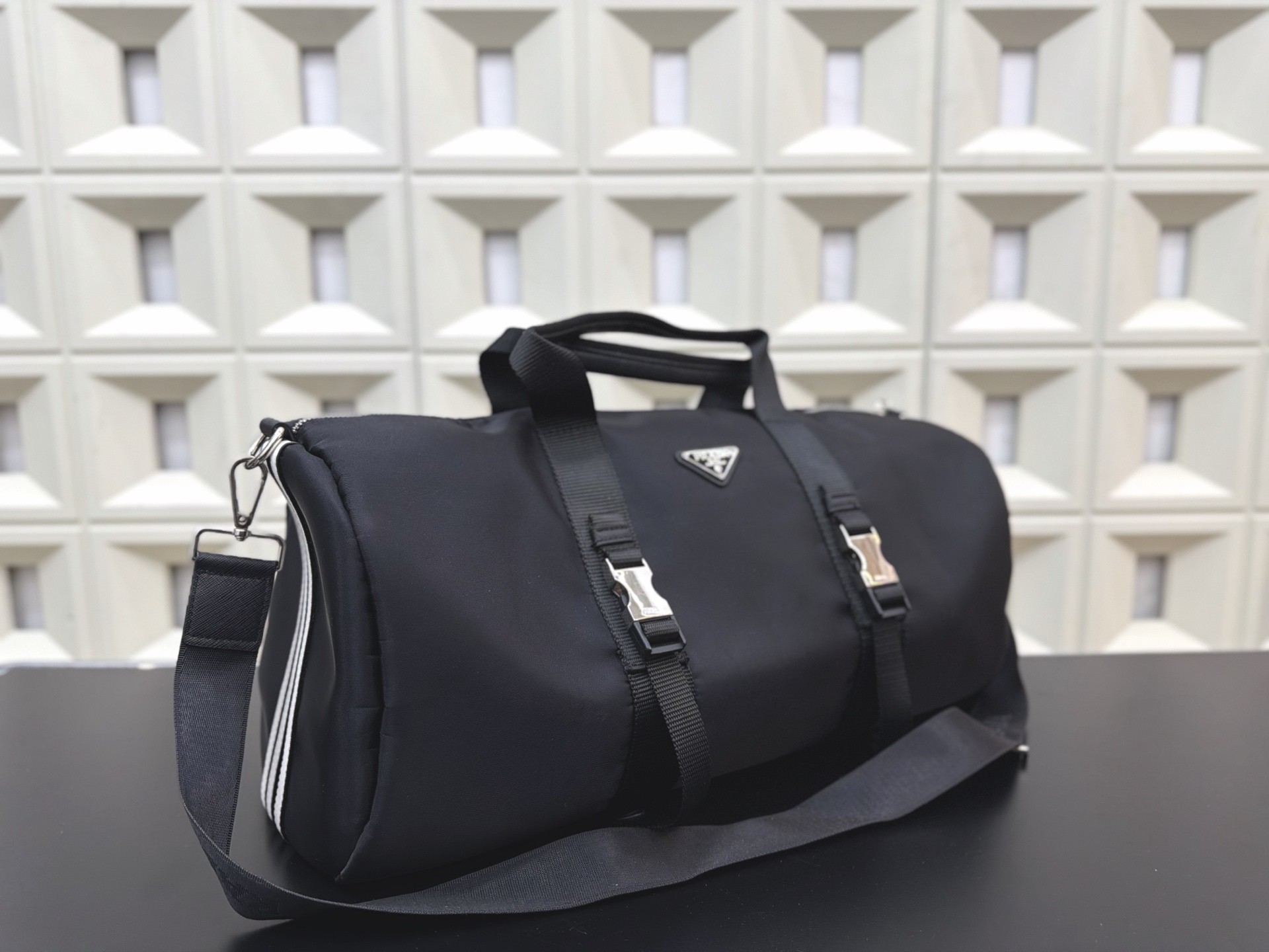 Prada Re-Nylon and Saffiano Leather Travel Bag