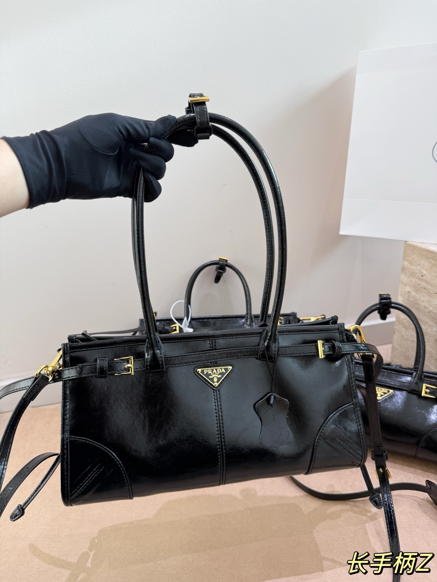 Prada Bonnie Medium Leather Tote Bag