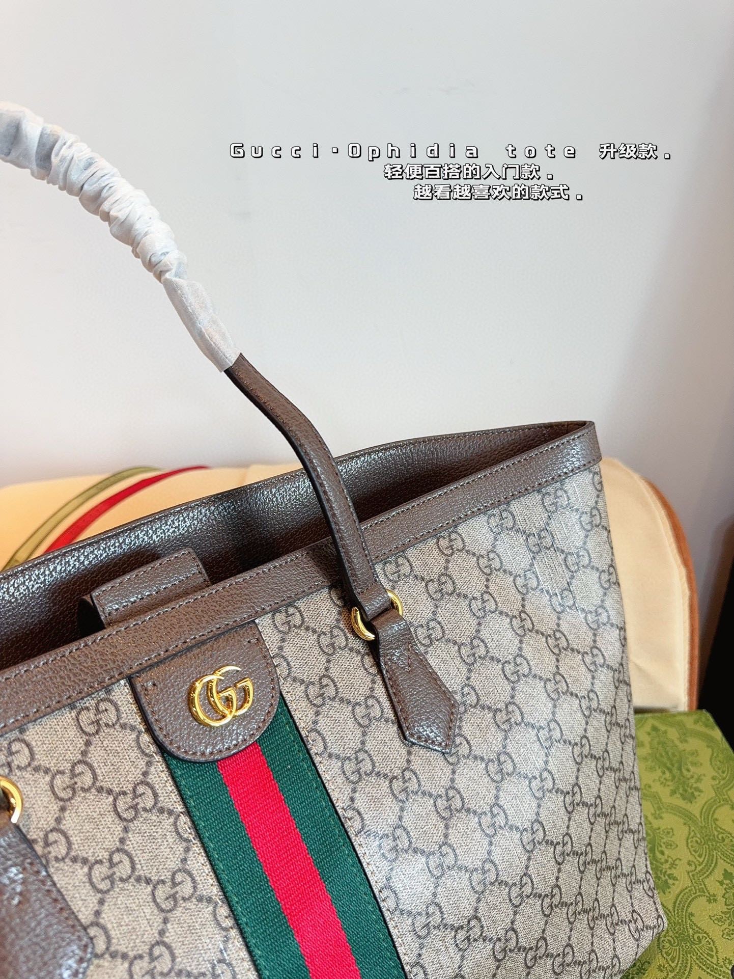 Gucci Ophidia Series Medium Tote Bag.