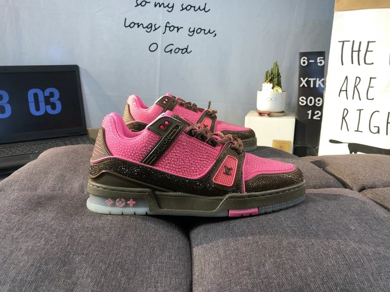 A special edition of the Louis Vuitton LV Skate sneakers.