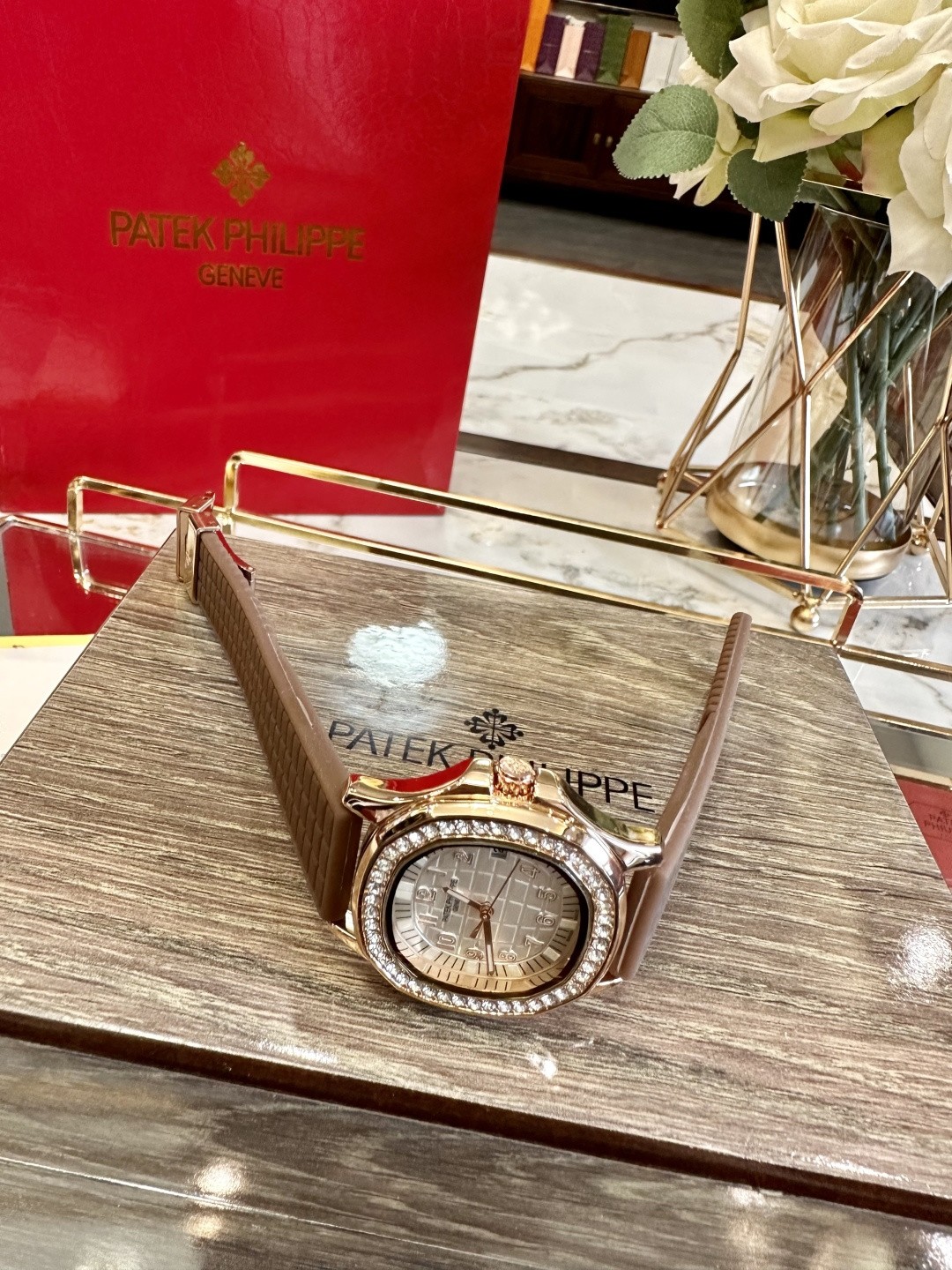 Patek Philippe Aquanaut Luce Collection Rose Gold Diamond-Set Watch