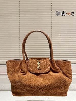 (Saint Laurent) Sac fourre-tout en daim « LE 5 À 7 BEA »