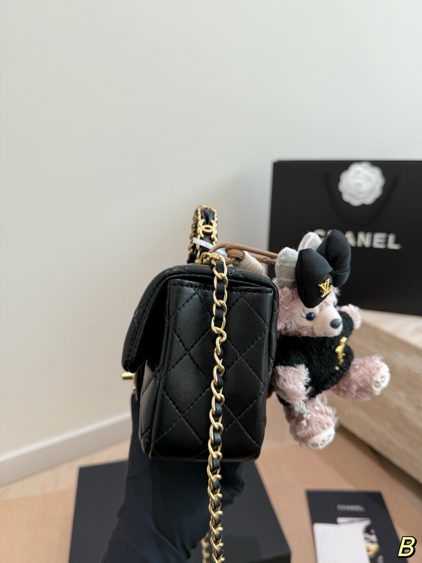 (Chanel) Mini Classic Top-Handle Flap Bag
