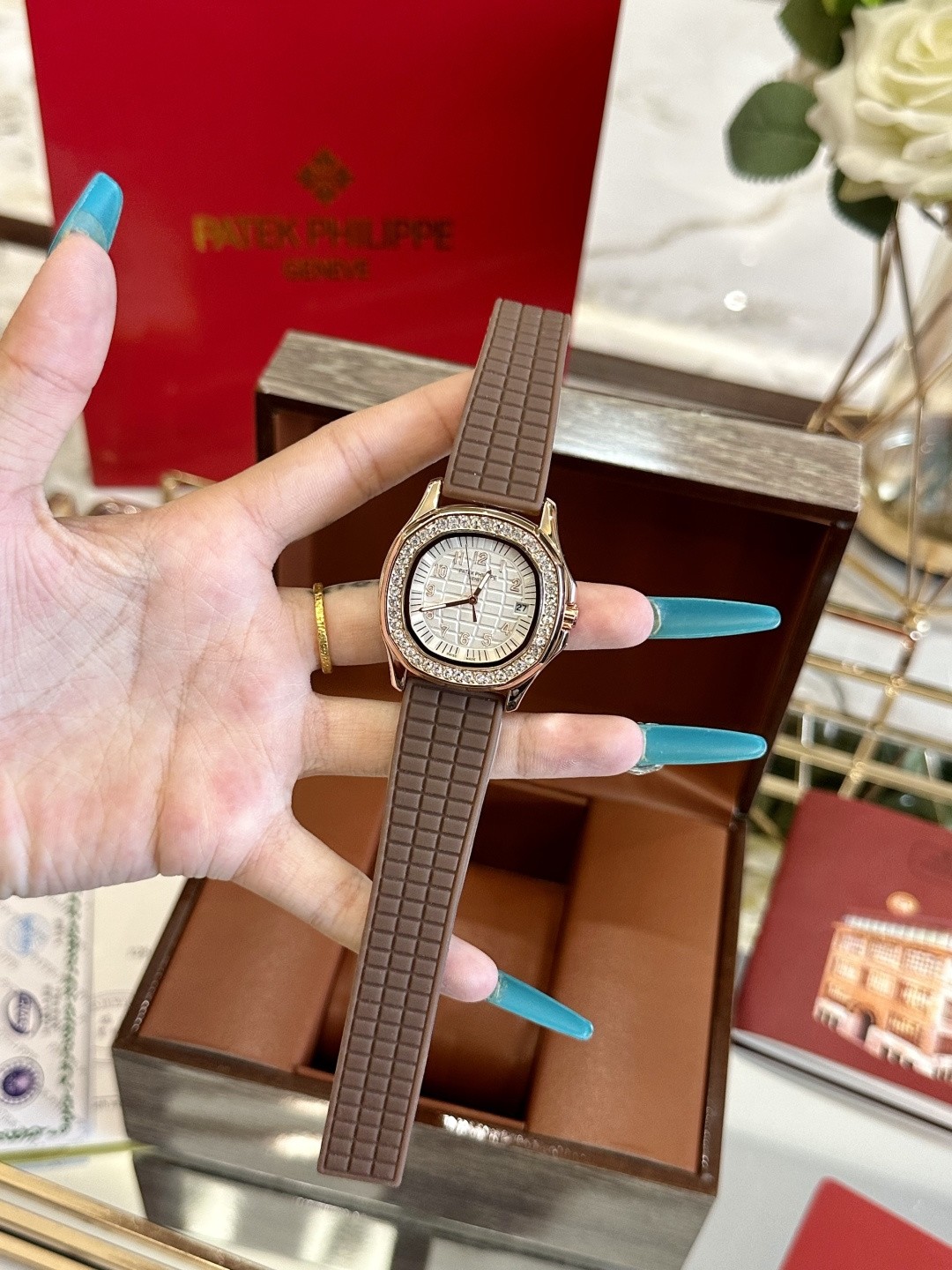 Patek Philippe Aquanaut Luce Collection Rose Gold Diamond-Set Watch