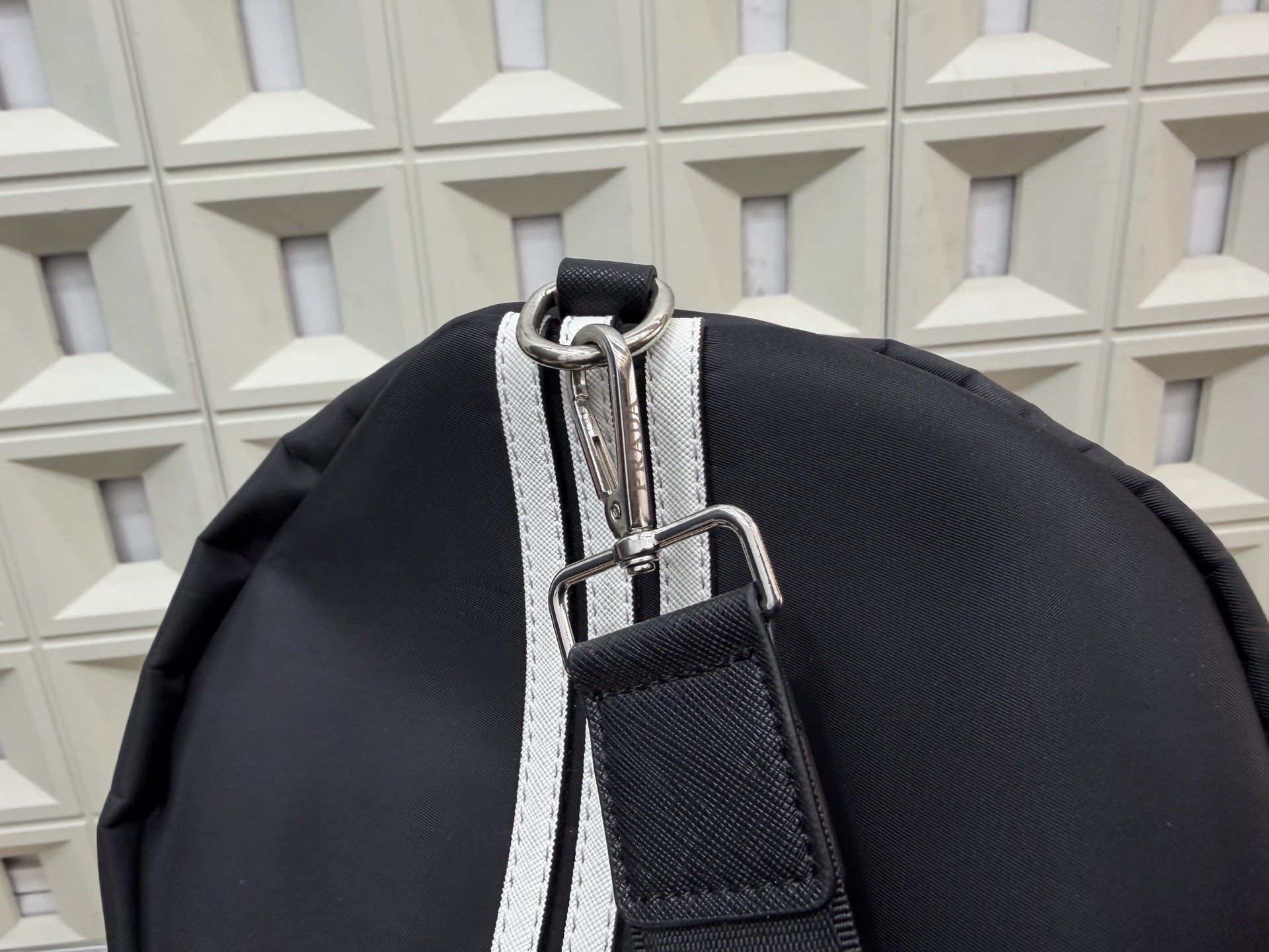 Prada Re-Nylon and Saffiano Leather Travel Bag