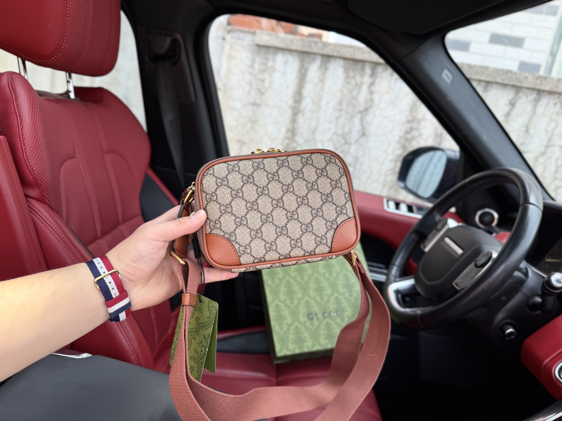 Gucci GG Emblem Mini Crossbody Bag