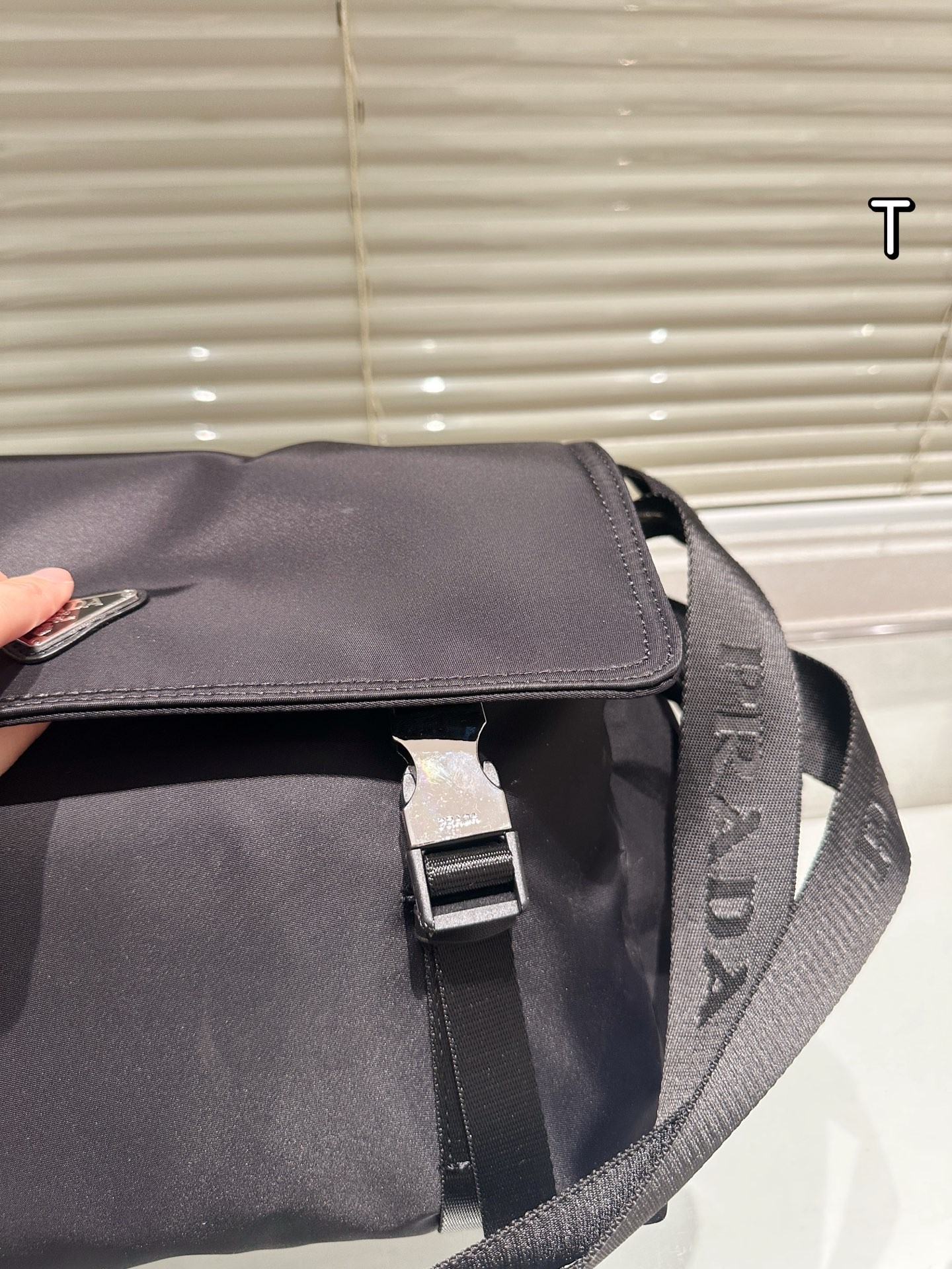 Prada Explore Series Recycled Nylon and Leather Messenger Bag