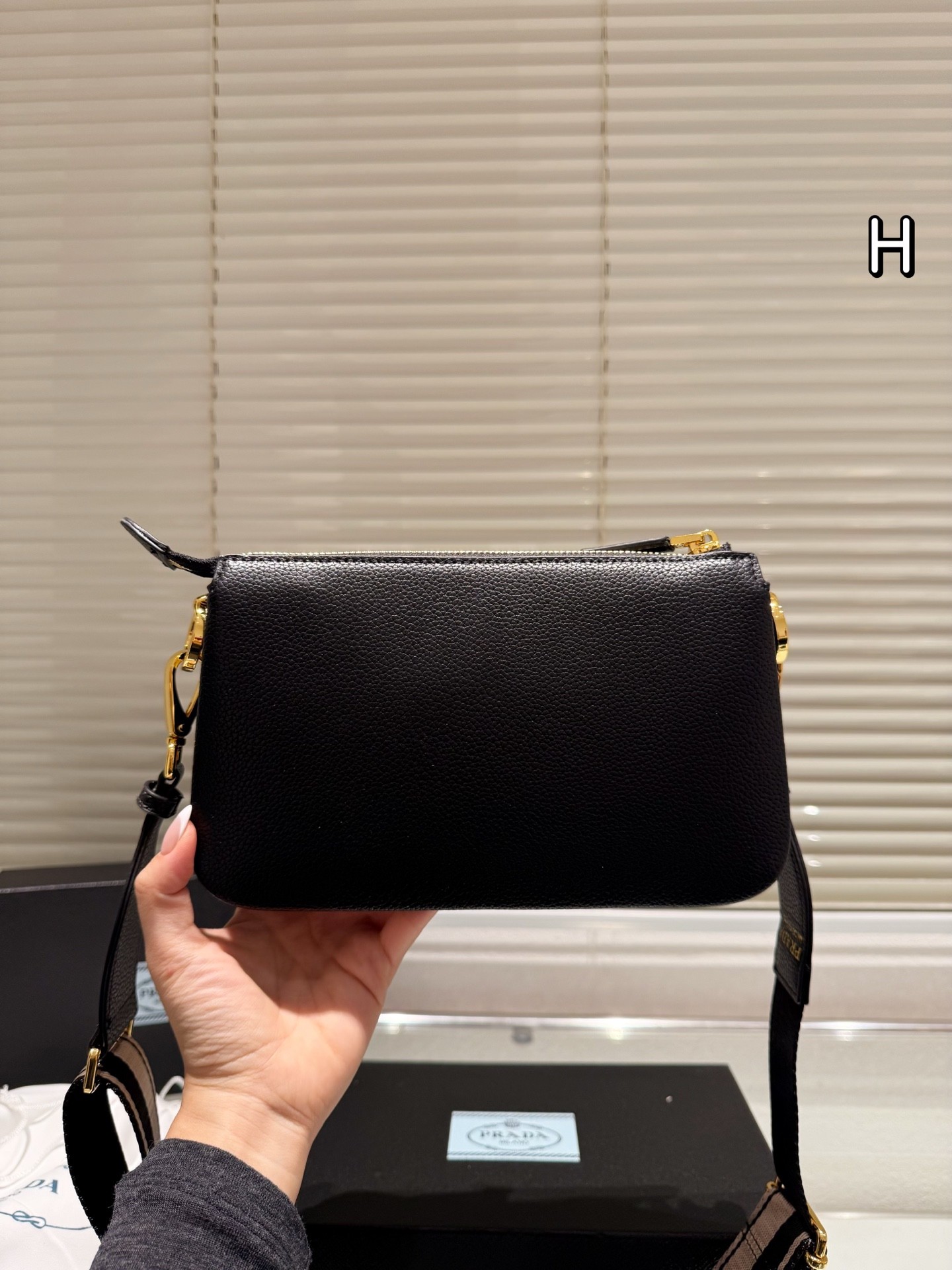 Prada Vitello Phenix Series Crossbody Bag