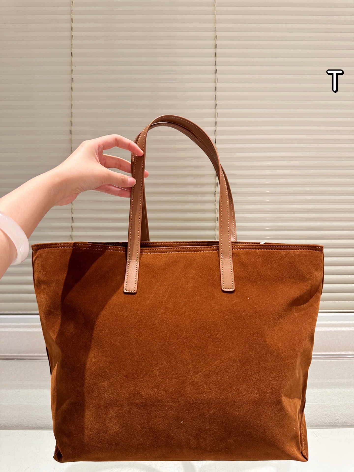 Prada Bonnie Series Suede Tote Bag