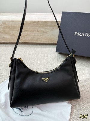 (Prada) Aimée Medium Leather Shoulder Bag