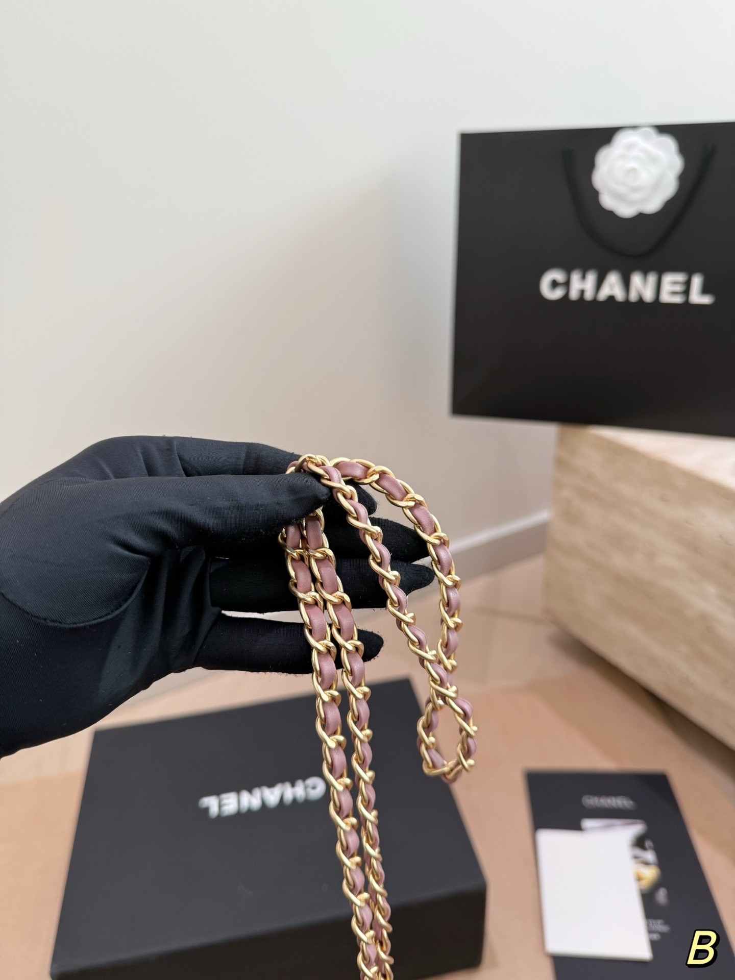(Chanel) Velvet Mini Clutch Bag