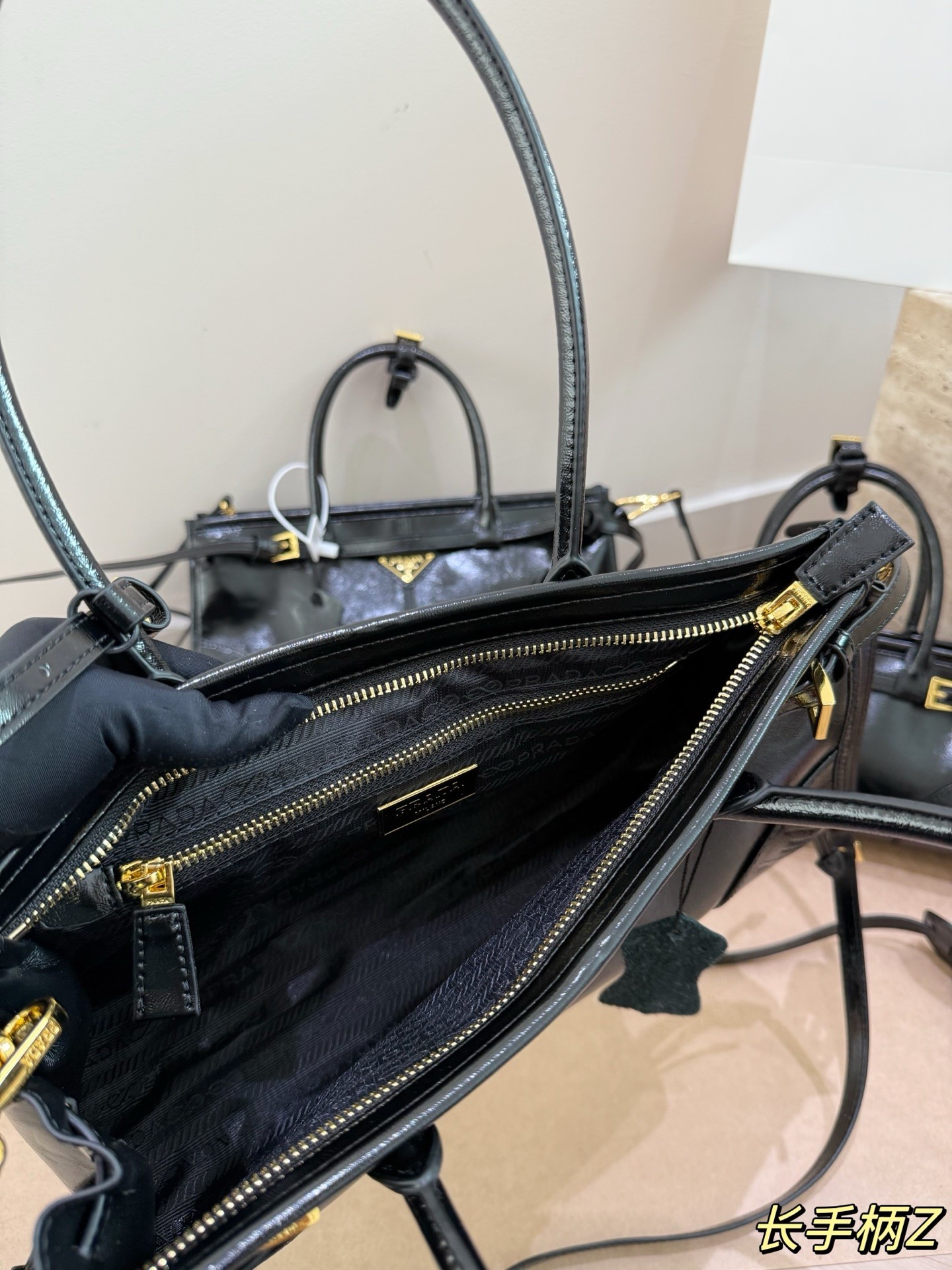 Prada Bonnie Medium Leather Tote Bag