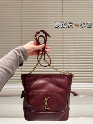 Sac cabas petit format en cuir d'agneau Saint Laurent Jamie Shopping