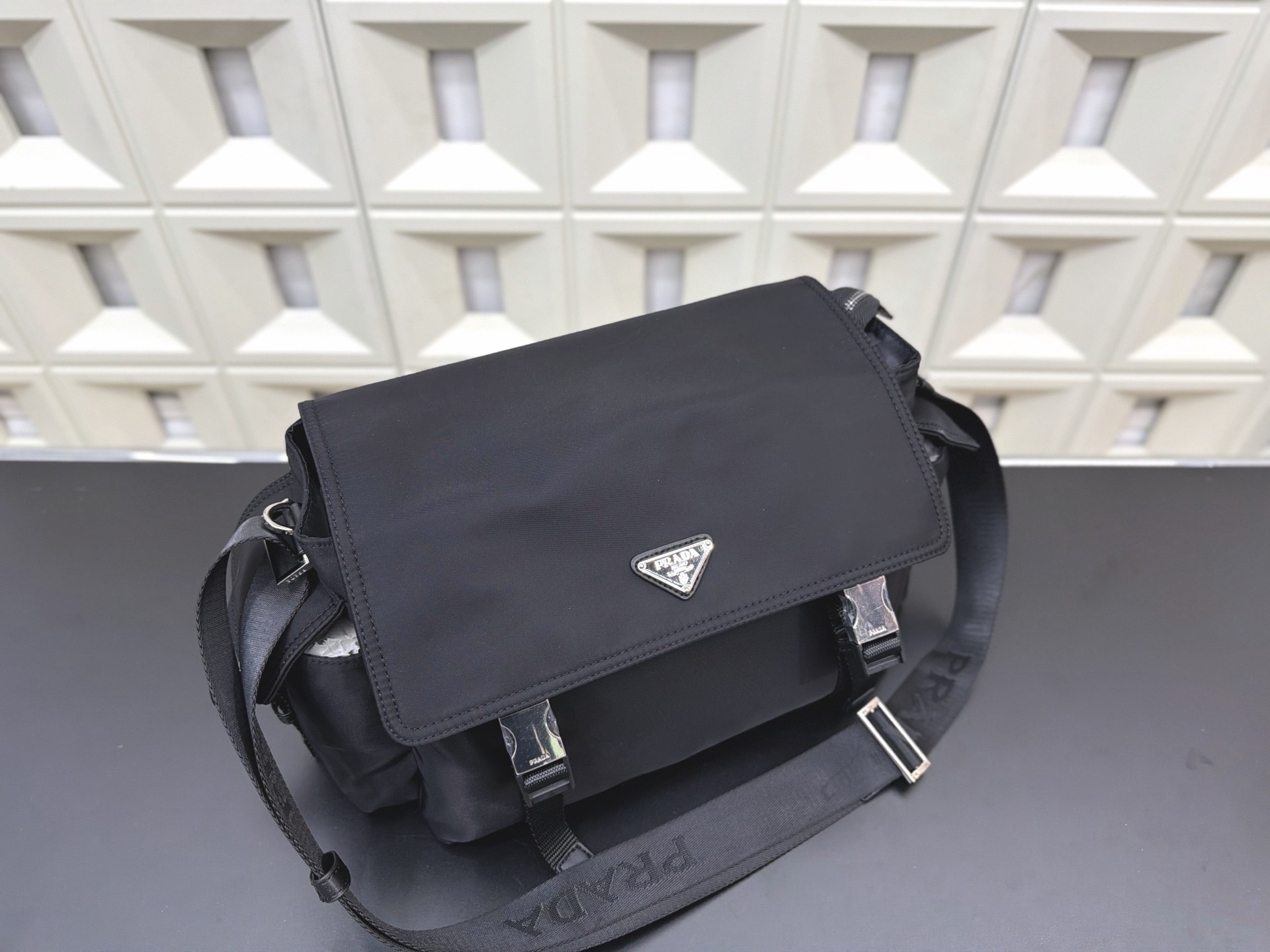 Prada Explore Series Shoulder Bag.