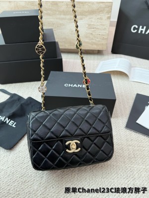Chanel 23C Enamel Casino Chips Square Flap Bag