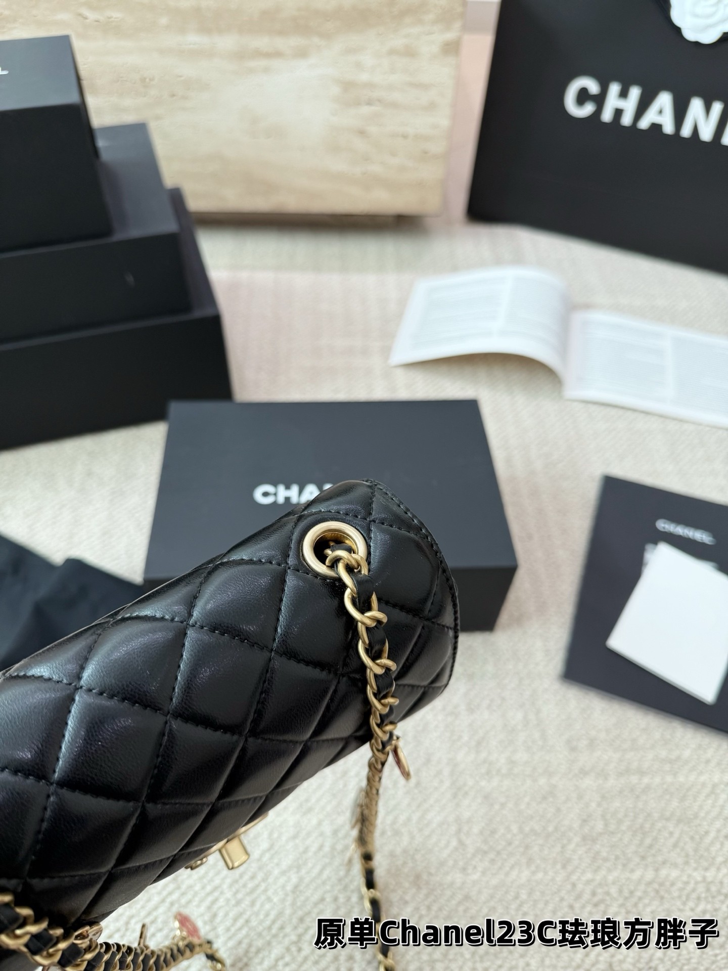 Chanel 23C Enamel Casino Chips Square Flap Bag