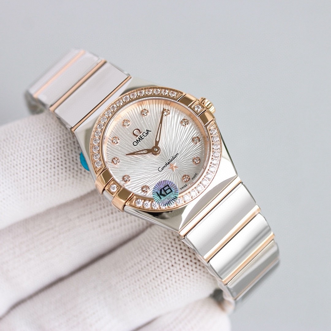(Omega) Constellation women's watches.