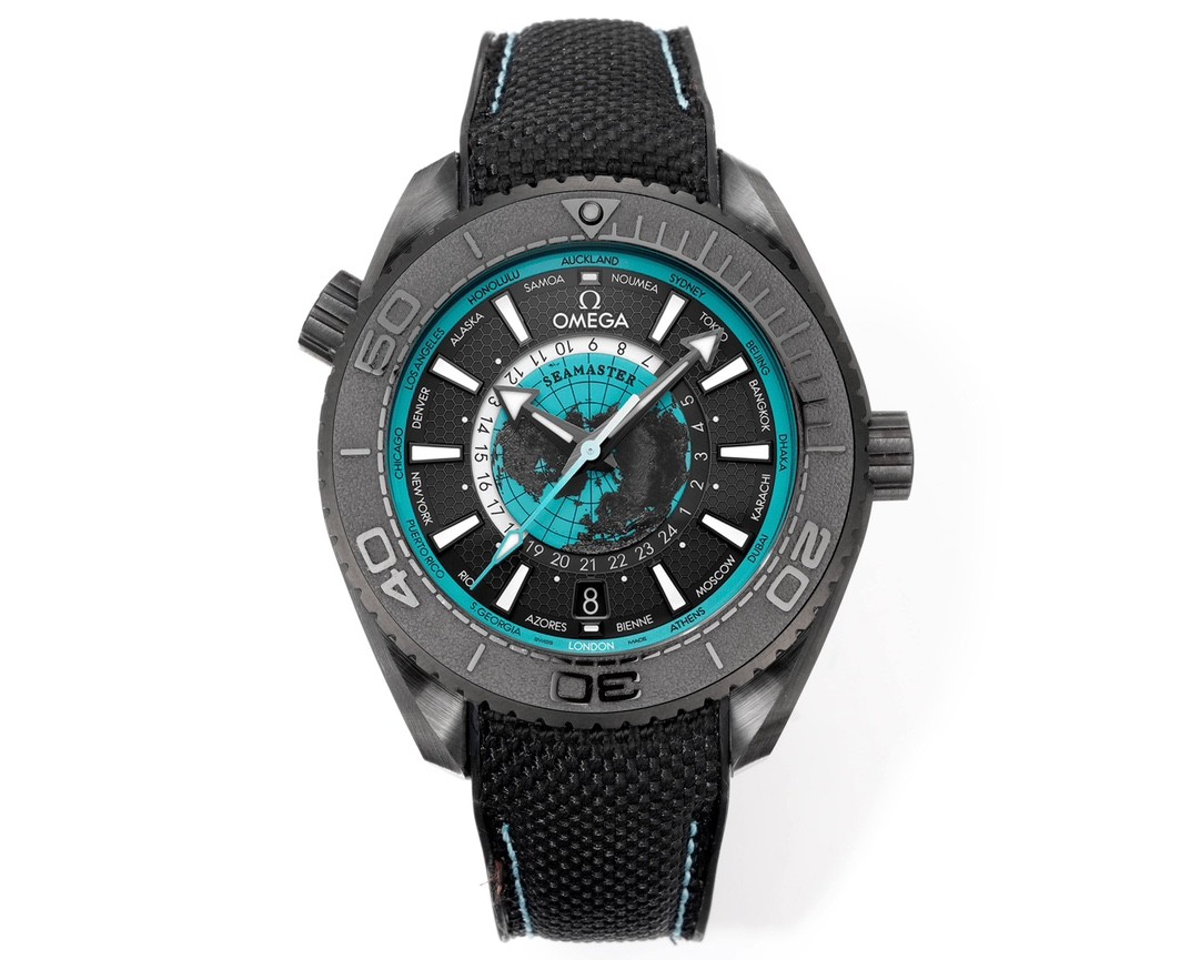 (OMEGA) Seamaster Planet Ocean 600M Co-Axial Master Chronometer GMT Worldtimer