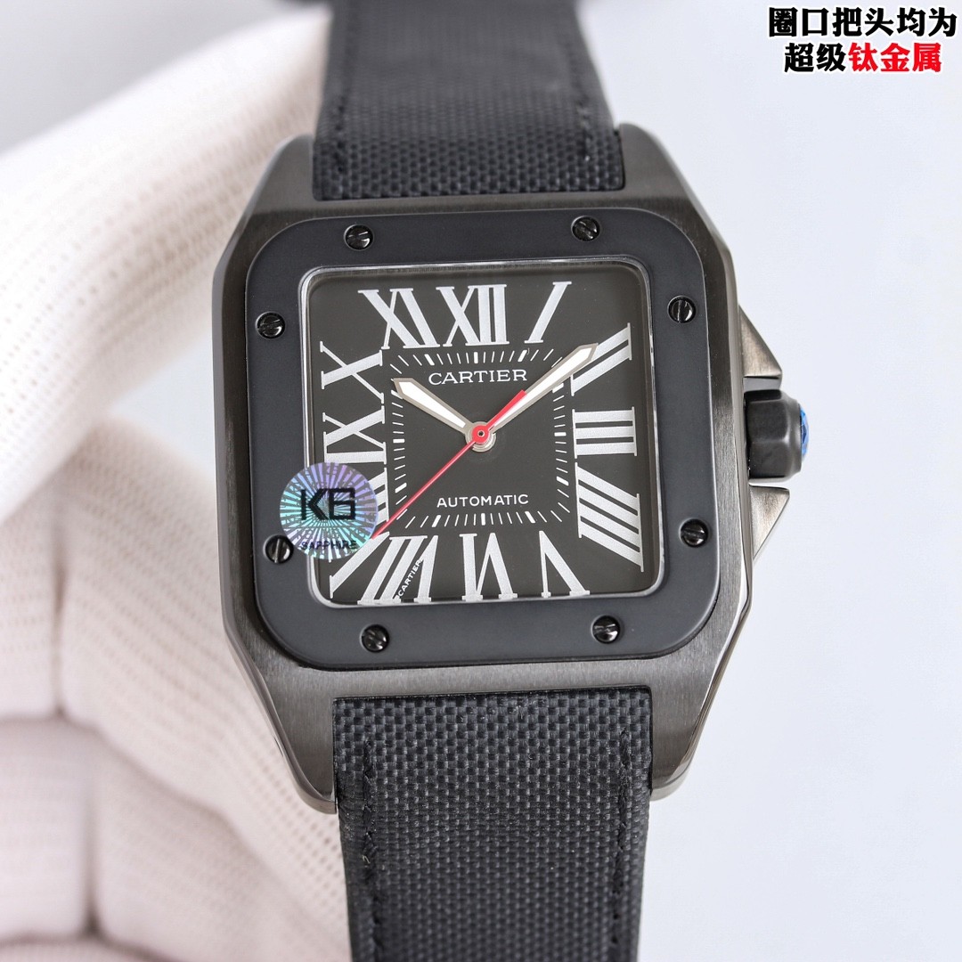 (Cartier) Santos 100 Carbon