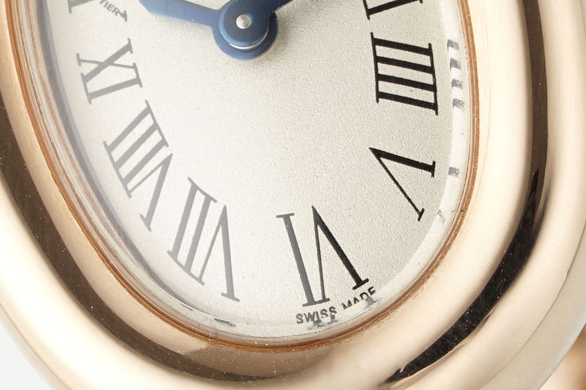 (Cartier) Miniature Gold Bracelet Watch from the Baignoire Collection