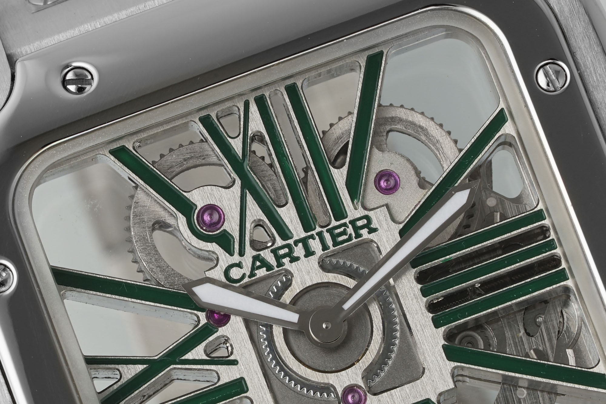(Cartier) Skeleton Watches from the Santos de Cartier Collection