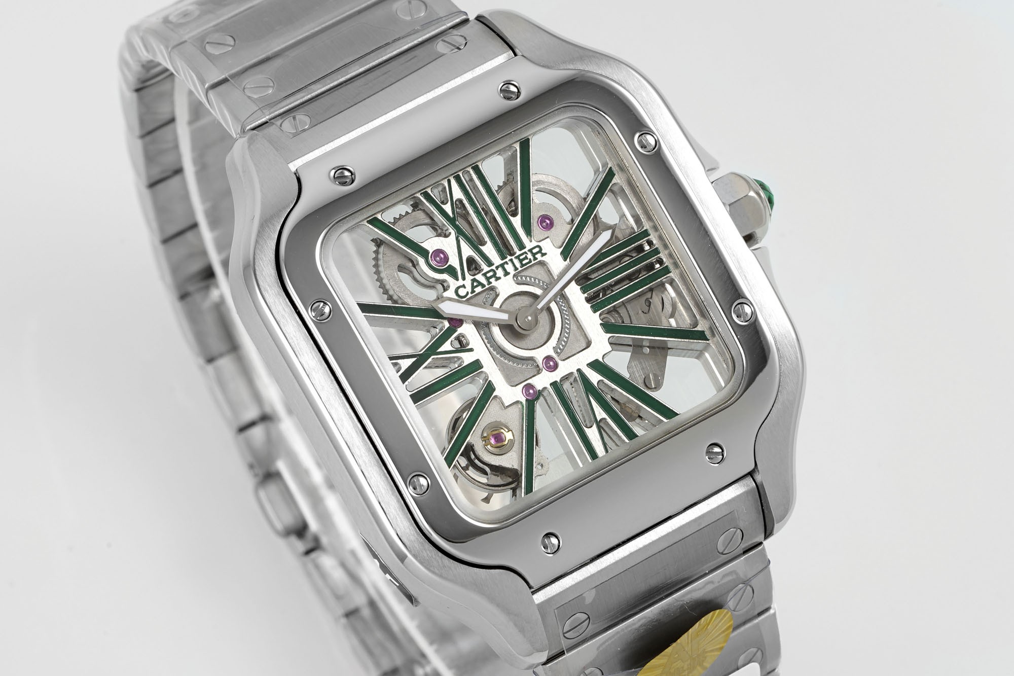 (Cartier) Skeleton Watches from the Santos de Cartier Collection