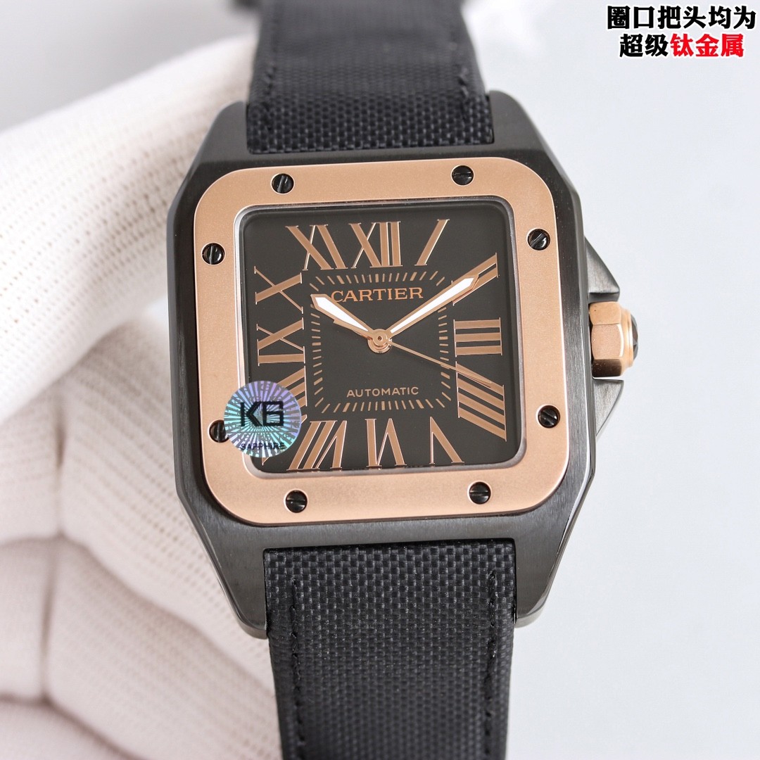 (Cartier) Santos 100 Men's Watch.