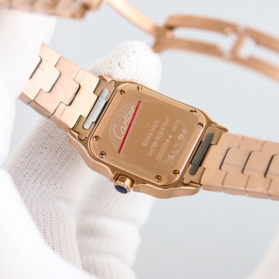 (Cartier) Santos Collection Two-Tone Women's Watch