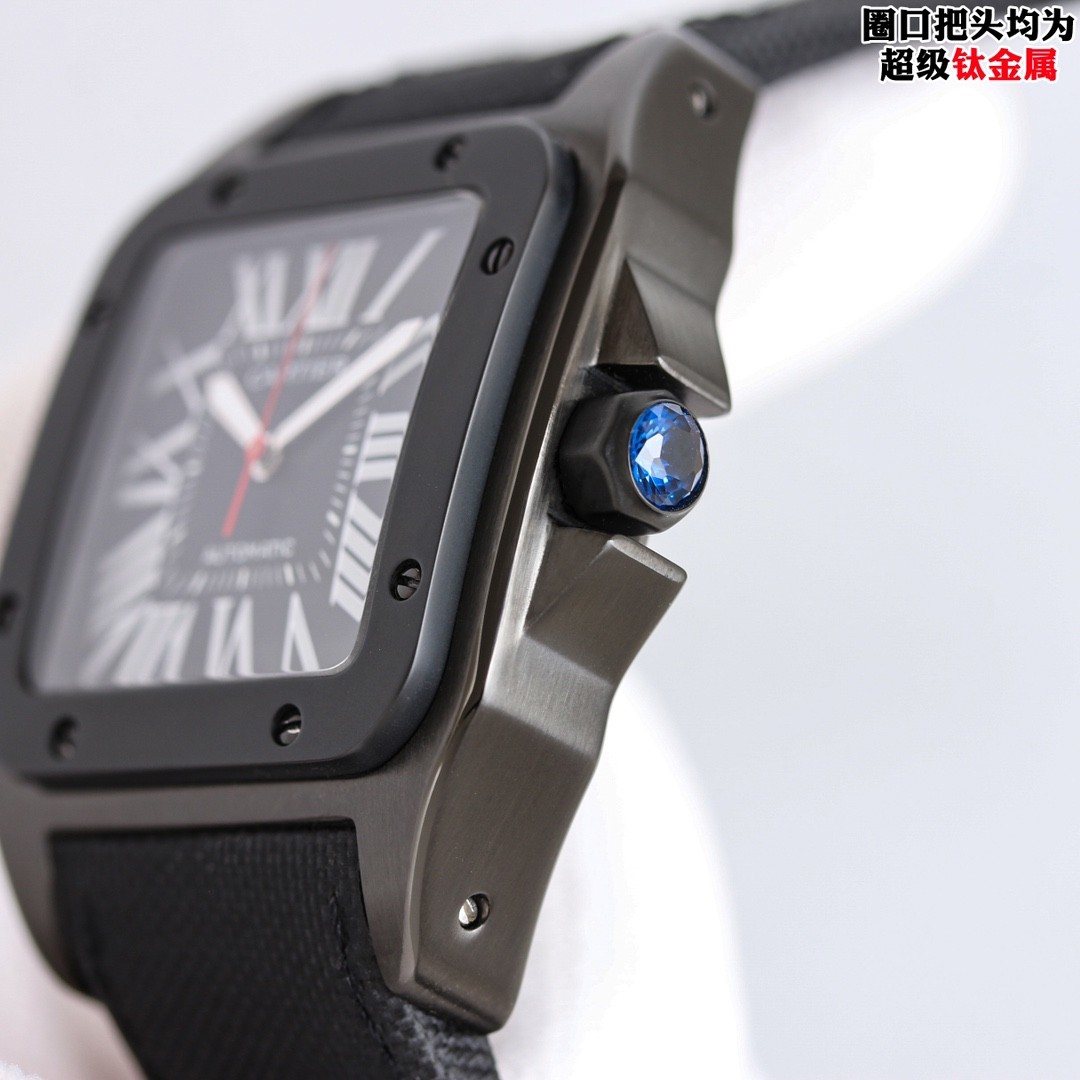 (Cartier) Santos 100 Carbon